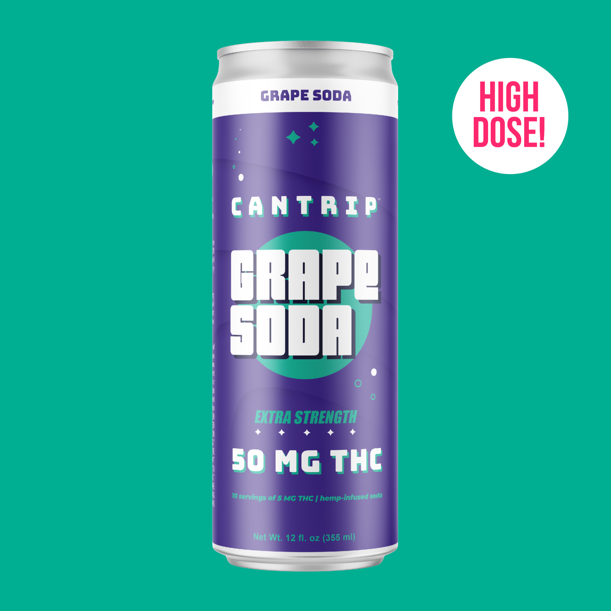 THC Grape Soda (50 MG) - Cantrip