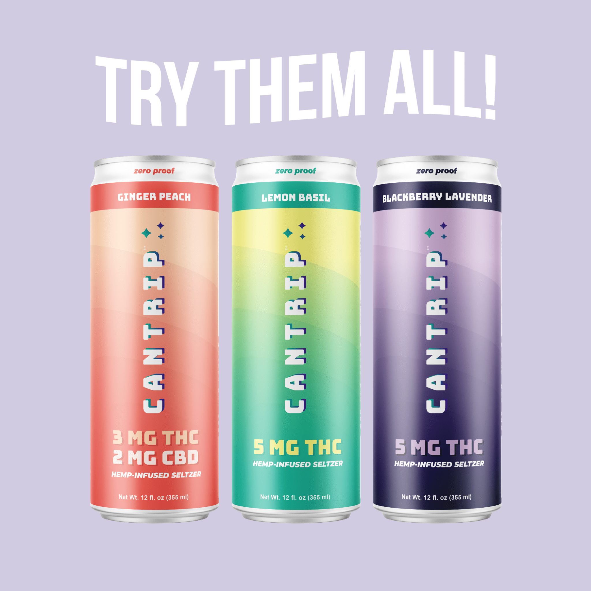 THC Seltzer Variety Pack - Cantrip