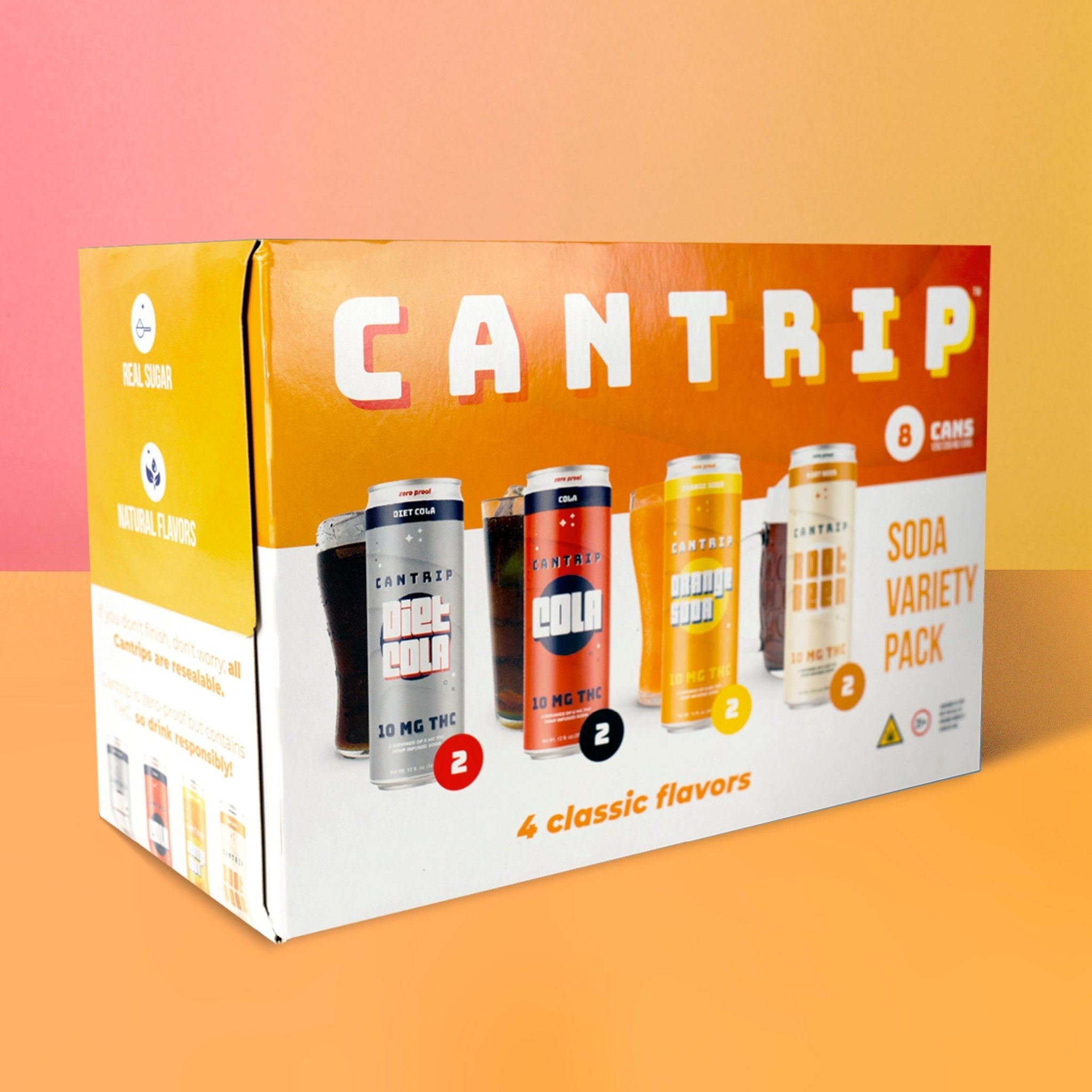 THC Soda Variety Pack (10 MG) - Cantrip